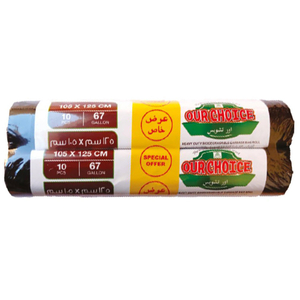 Our Choice Garbage Bag Roll 67 Gallon X 10Pcs