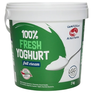 Al Ain Farms Fresh Yoghurt Full Cream Full Fat 2Kg
