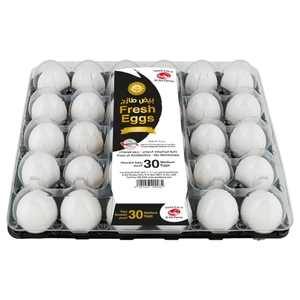 Al Ain Farms Fresh Eggs White Medium 30 Pieces