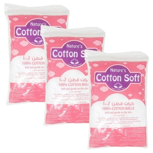 Cotton Soft Cotton Balls 100Pc X 3