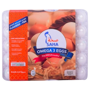 Saha Omega-3 White Eggs 30'S