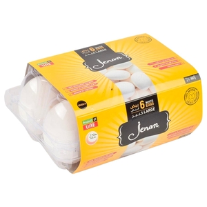 Jenan Fresh White Eggs Large 6'S