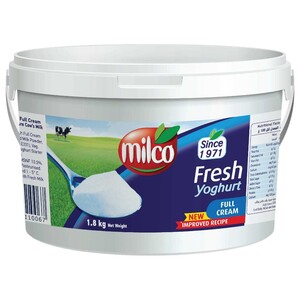 Milco Fresh Yoghurt Full Cream 1.8Kg