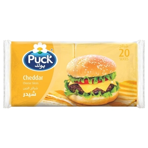 Puck Cheese Slice Cheddar 400G