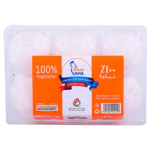 Saha White Egg Large 6Pcs