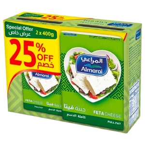 Almarai Feta Cheese Full Cream 400G X2