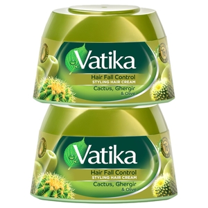 Dabur Vatika Hair Cream Olive & Cactus 140Ml X 2