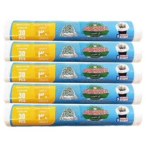 Our Choice Trash Bag 46 X 57Cm 30'S X 5