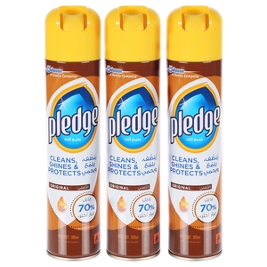 Pledge Furniture Polish Orange 300Ml X 3