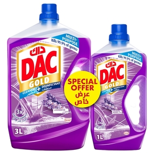 Dac Multi Purpose Cleaner Disinfectant Lavender 3L + 1L