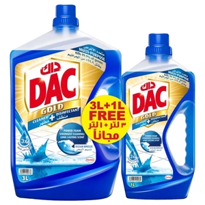 Dac Gold Cleaner And Disinfectant With Sea Breeze 3L + 1L