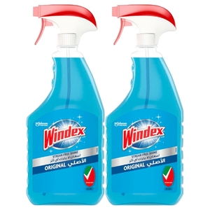 Windex Glass Cleaner Original Trigger 750Ml X 2