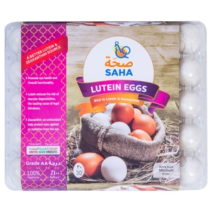 Saha Lutein White Eggs Medium 30Pcs