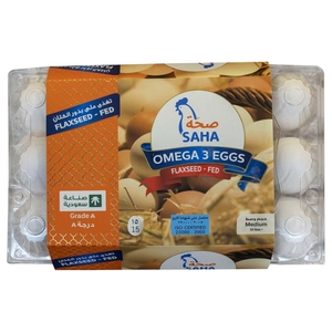 Saha Omega3 White Eggs 15Pcs