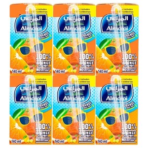Almarai Uht Juice Orange 140Ml X6