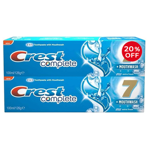 Crest Toothpaste Complete Extra Fresh 20% Off 100Ml X 2