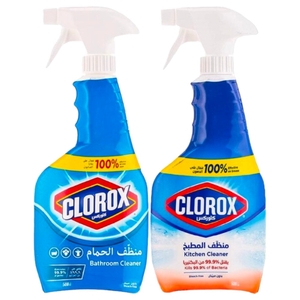 Clorox Kitchen Cleaner 500Ml + Toilet Cleaner 500Ml