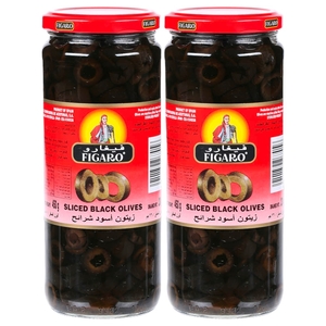 Figaro Black Olives Sliced 230G X 2