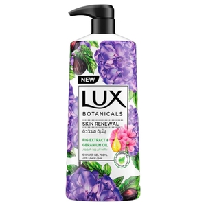 Lux Botanicals Skin Renewal Shower Gel Fig Extract & Geranium Oil 700Ml