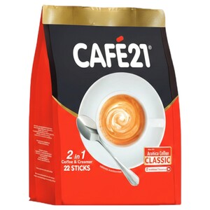 Cafe21 2 In 1 Coffee & Creamer 12G X25
