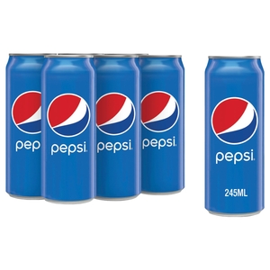 Pepsi Carbonated Drink Can 245Ml X6