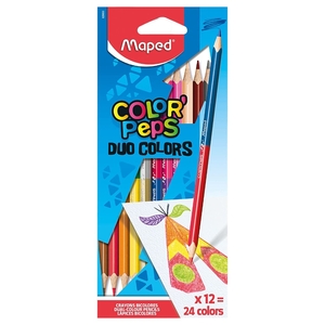 Maped Color Peps Pencil Duo X12-24Clrmd829600