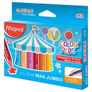 Maped Color'peps Wax Crayons Maxi 12Pcs Md861311