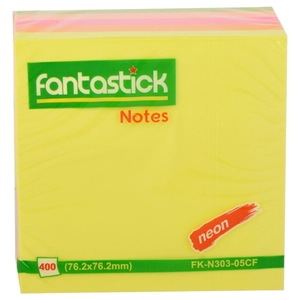 Fantastick Sticky Notes 3 X 3 5 Colors Fk-N303-05 Cf
