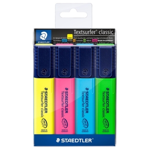Staedtler Textsurfer Highlighter 4 Colors St 364-Wp04