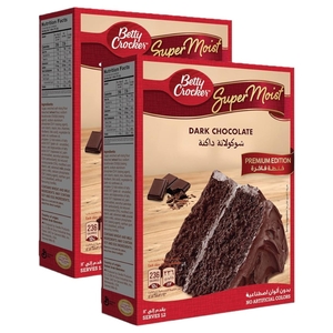 Betty Crocker Cake Mix Dark Chocolate 510G X 2