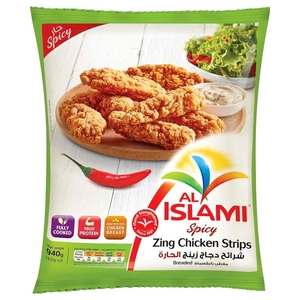 Al Islami Frozen Zing Chicken Strips Spicy 940G