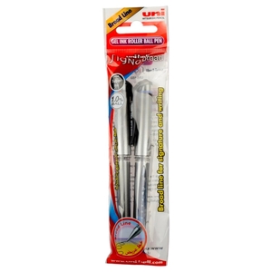 Uni-Ball Gel Impact Broad 2 Pieces Blue And Black