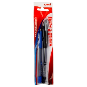 Uni-Ball Lakubo Blue And Black Pen 1.4Mm 2 Pieces