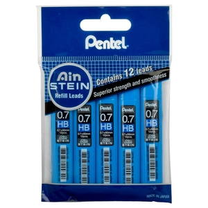 Pentel Lead Ainstein Slim 0.7Hb X 5