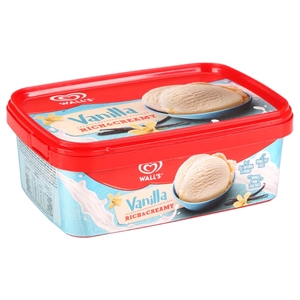 Wall's Ice Cream Vanilla Rich & Creamy 1L