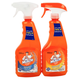 Mr Muscle Kitchen Cleaner 500Ml + Bathroom Cleaner 500Ml