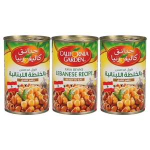 California Garden Foul Medammes Lebanese 450G X 3