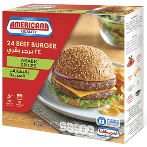 Americana 24 Beef Burger Arabic Spices 1344G