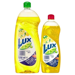 Lux Dishwash Liquid Lemon 750Ml + 1250Ml