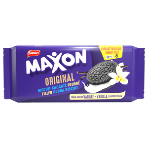 Maxon Original Filled Cocoa Biscuit Vanilla Family Size X8