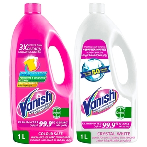Vanish Stain Remover Liquid Pink 1L + White 1L