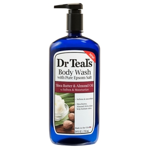 Dr Teal's Body Wash Pure Epsom Salt Shea Butter & Almond Oil 710Ml