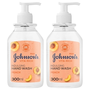 Johnson's Hand Wash Vita Rich Indulging Peach 300Ml