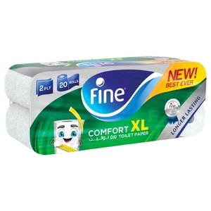 Fine Toilet Roll Comfort Xl 2 Ply 20 Pieces