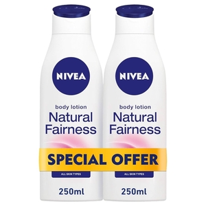 Nivea Body Lotion Natural Fairness Liquor Ice & Berry Extract 250Ml X 2