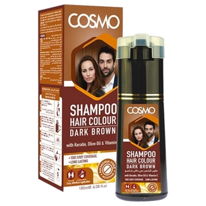 Cosmo Hair Color Shampoo Dark Brown 180Ml