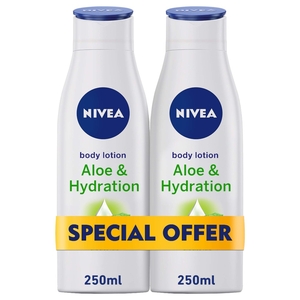 Nivea Body Lotion Aloe & Hydration 250Ml X 2