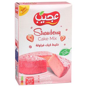 Ajeeb Cake Mix Strawberry 500G