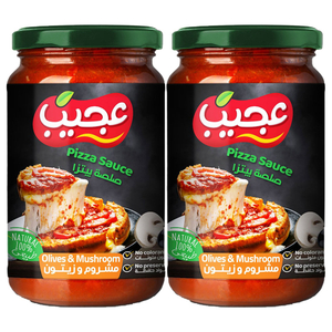 Ajeeb Pizza Sauce Olive & Mushroom 360G X 2