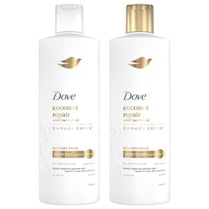 Dove Repairing Ritual Coconut Oil & Turmeric Shampoo 400Ml + Conditioner 320Ml